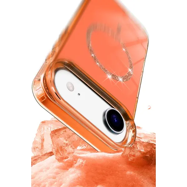 Apple iPhone 17 Air Live Diamond Magsafe Kapak - Pembe