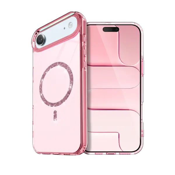 Apple iPhone 17 Air Live Diamond Magsafe Kapak - Pembe