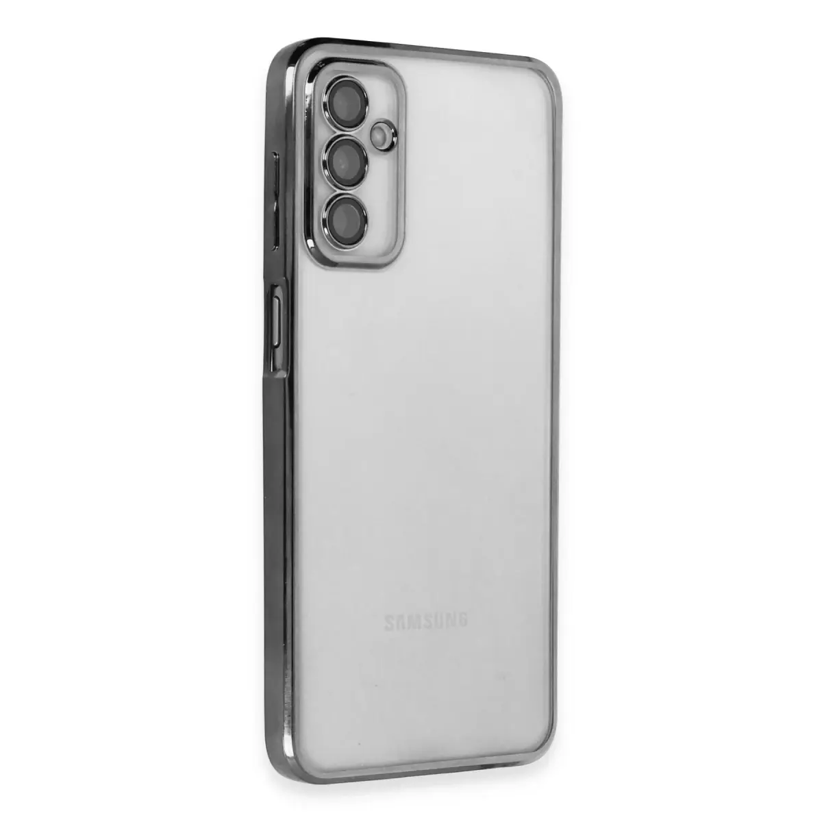 Samsung Galaxy M23 Kılıf Razer Lensli Silikon - Siyah