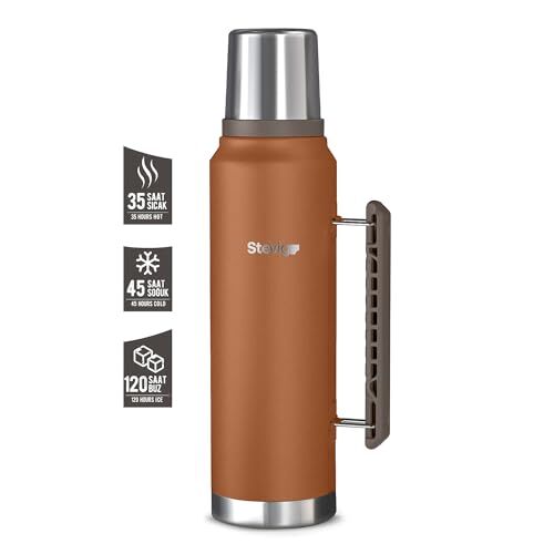 1 Camper Klasik Kulplu Sızdırmaz Çelik Termos Autumn Leaf 1.2 L ST-259