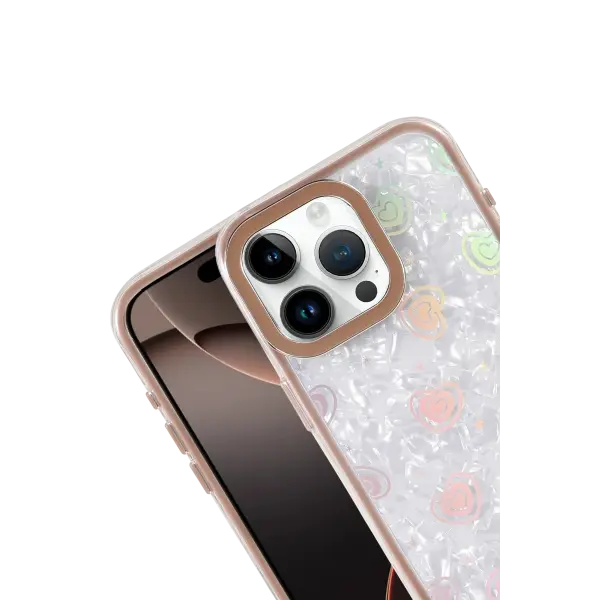 Apple iPhone 14 Pro Max Lumi Desenli Kapak - Çöl Titanyum