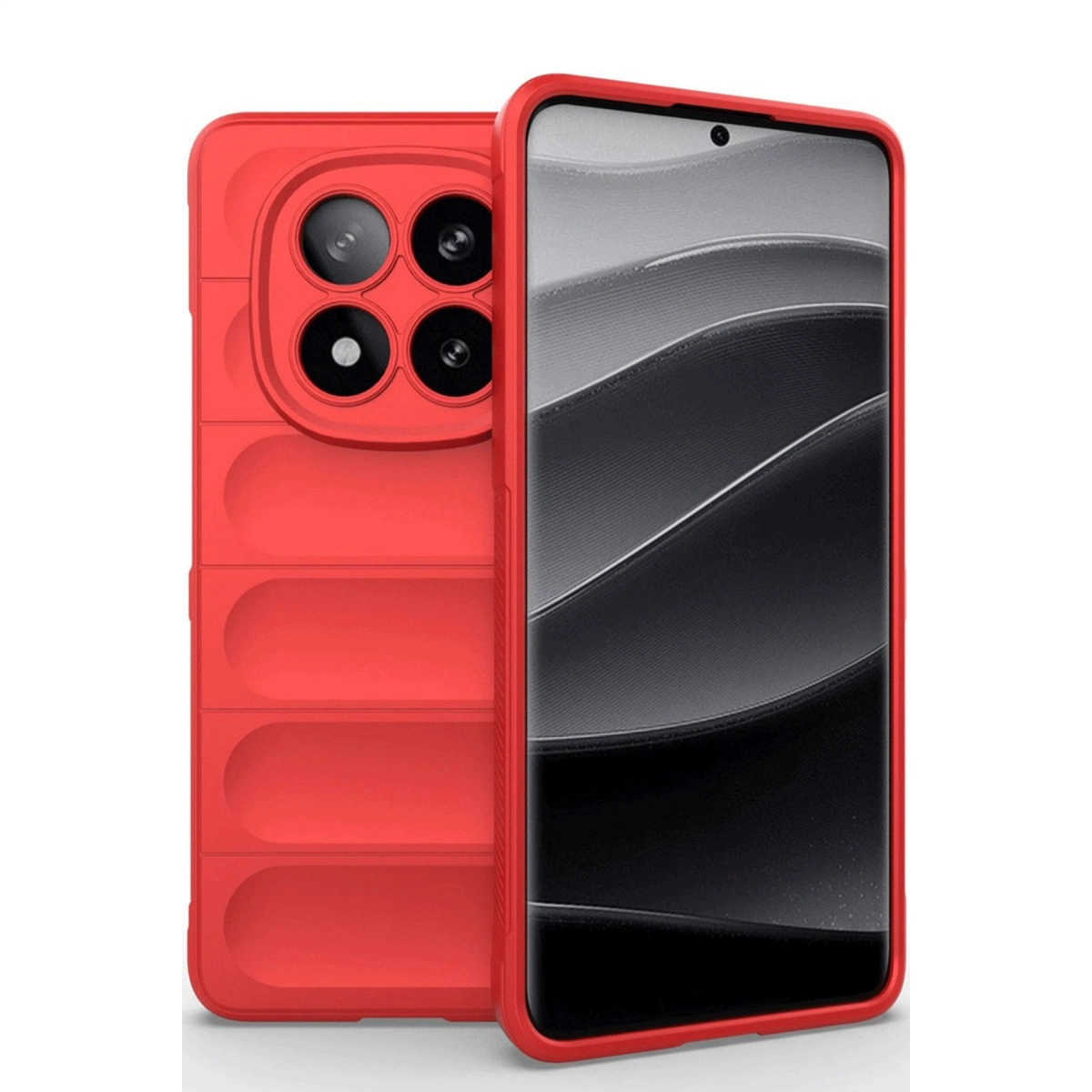 Xiaomi Redmi Note 14 Pro 5g Kılıf Optimum Silikon - Kırmızı