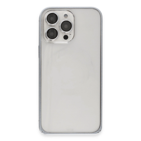 Joko Apple İphone 15 Pro Metal Bumper Mat Kapak - Gri