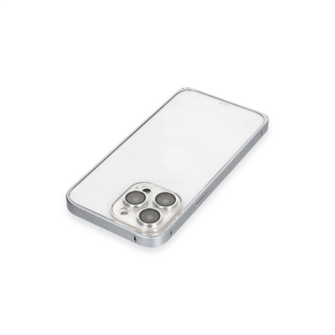 Joko Apple İphone 15 Pro Metal Bumper Mat Kapak - Gri