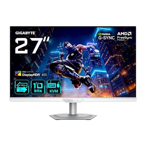 M27UP Ice 27'' SS Ips Dual-Mode Oyun Monitörü (Beyaz), 4K Uhd 160Hz/Fhd 320Hz, 1ms Gtg, Mat Ekran, HDMI 2.1 ve DP 1.4, DisplayHDR 400, Kvm ve USB-C, G-Sync Compatible