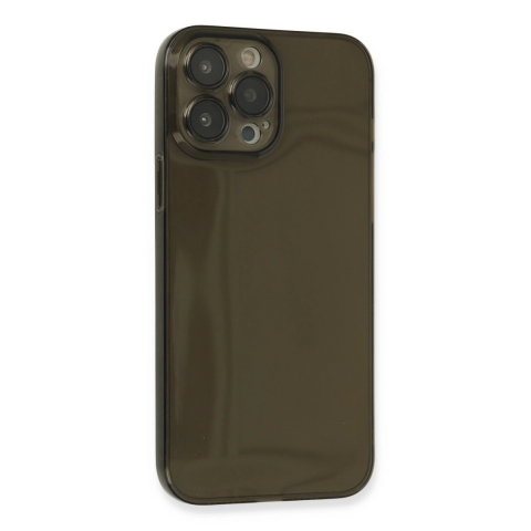 Apple İphone 13 Pro Max Kılıf Fly Lens Silikon - Siyah