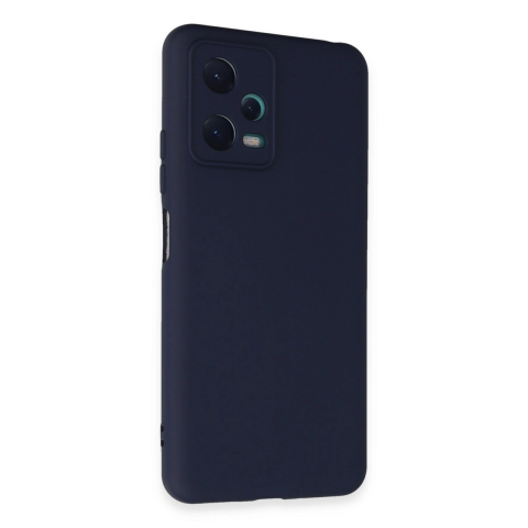 Xiaomi Redmi Note 12 5g Kılıf Nano İçi Kadife Silikon - Lacivert