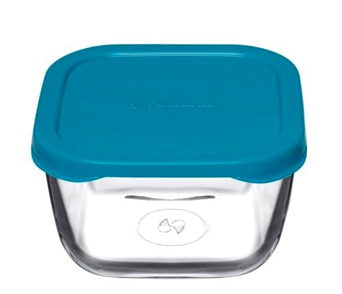 Snow Box Saklama Kabı 275 CC Plastik Turkuaz Kapaklı Dörtlü