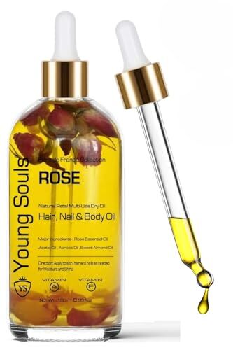Aromatherapy Rose Multi Use Oil Gül Yüz Saç Tırnak & Vücut Bakım Kuru Yağ 100 ml