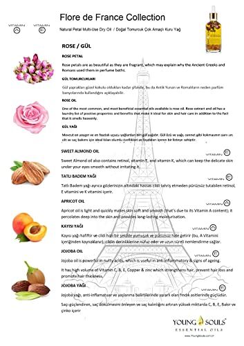 Aromatherapy Rose Multi Use Oil Gül Yüz Saç Tırnak & Vücut Bakım Kuru Yağ 100 ml