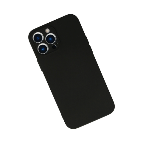 Apple İphone 13 Pro Max Kılıf Nano İçi Kadife Silikon - Siyah