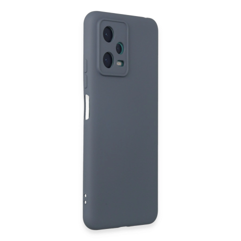 Xiaomi Redmi Note 12 5g Kılıf Nano İçi Kadife Silikon - Gri