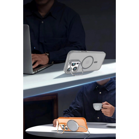 Joko Apple İphone 16 Flet Lens Magsafe Kapak - Koyu Yeşil