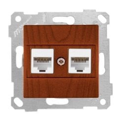 Mutlusan Rita Mek Tuş Data Priz i 2*Rj45 Cat 6  Kiraz 2200 141 0156