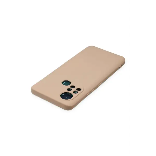 İnfinix Hot 11s Kılıf Nano içi Kadife Silikon - Pudra