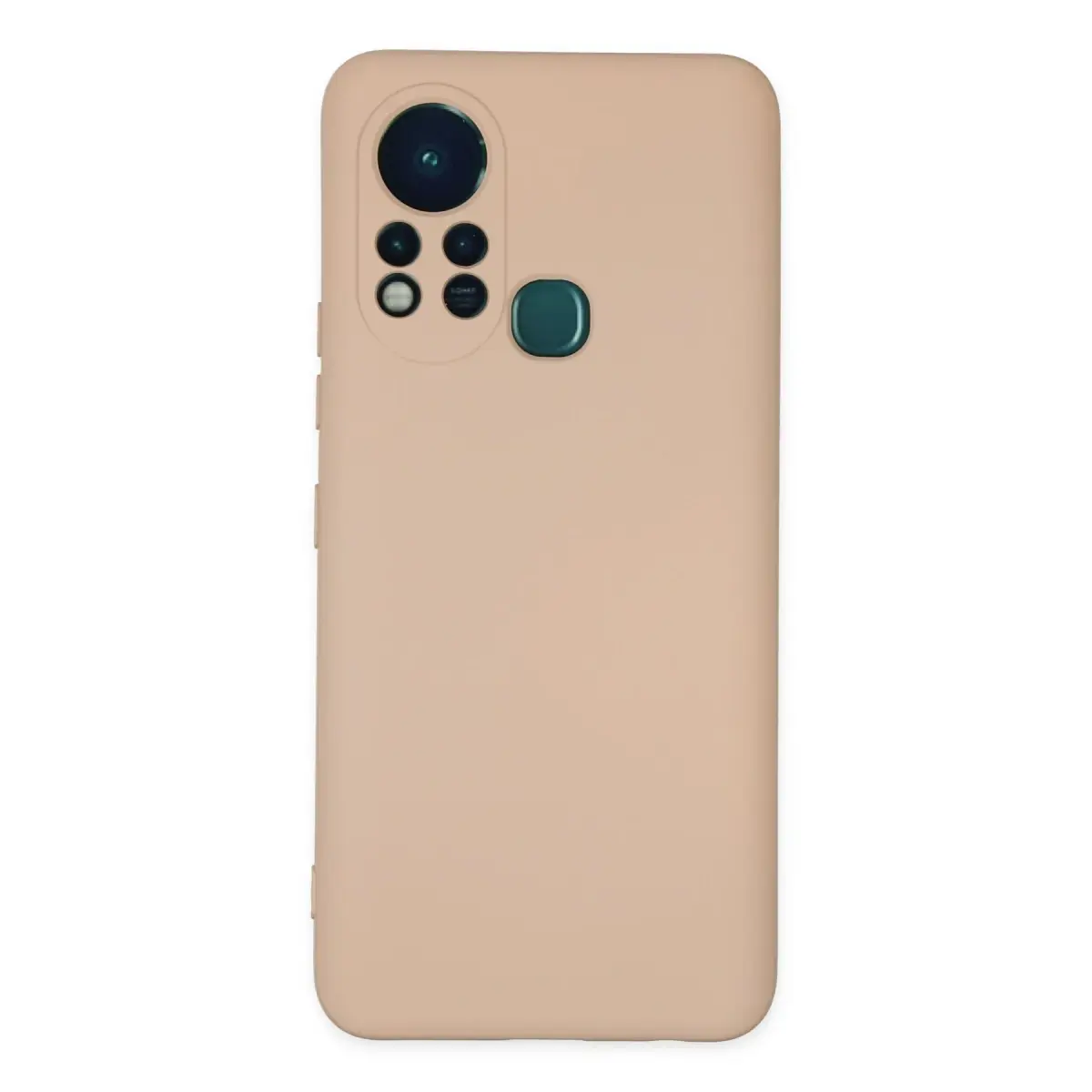 İnfinix Hot 11s Kılıf Nano içi Kadife Silikon - Pudra