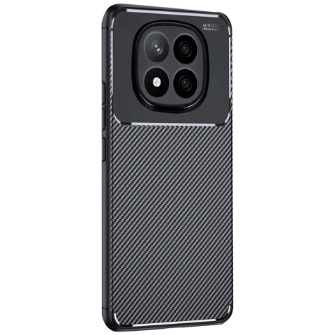 Xiaomi Redmi Note 14 Pro 5g Kılıf Auto Focus Karbon Kapak - Siyah