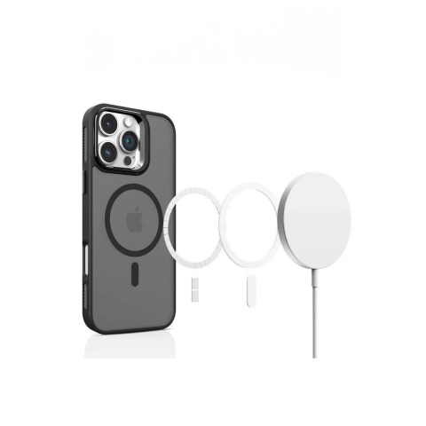 Joko Apple İphone 16 Plus Flet Lens Magsafe Kapak - Siyah