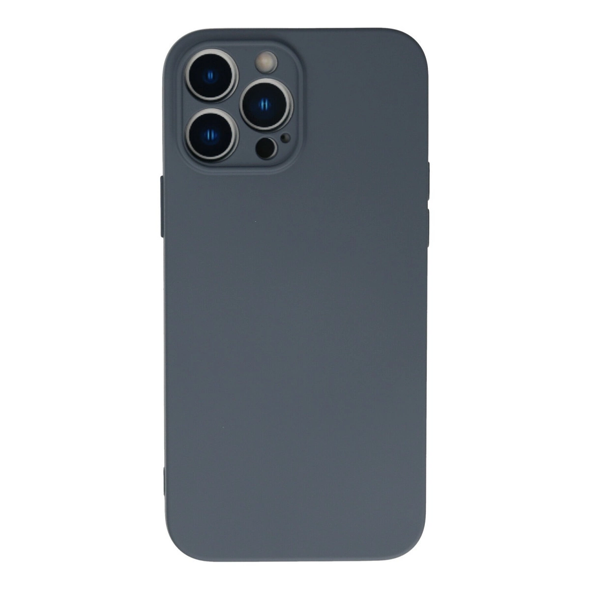 Apple İphone 13 Pro Max Kılıf Nano İçi Kadife Silikon - Gri