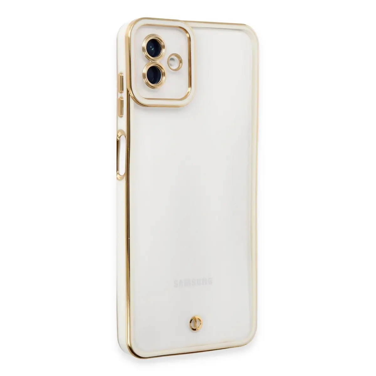 Samsung Galaxy A04 Kılıf Liva Lens Silikon - Beyaz