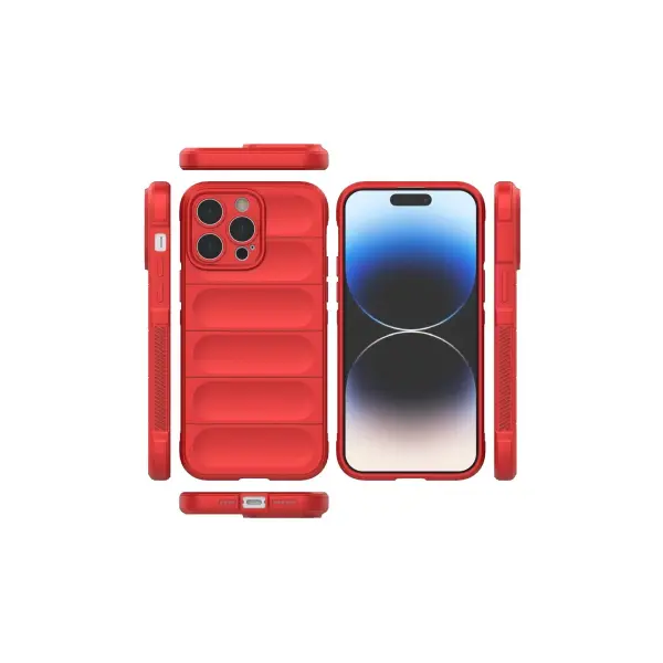 Apple iPhone 15 Pro Kılıf Optimum Silikon - Kırmızı