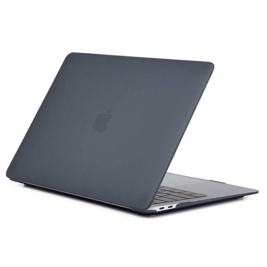 Macbook Air 13.3inç M1 A2337 2021 ile uyumlu kristal ön arka şeffaf kapaklı kılıf TD siyah