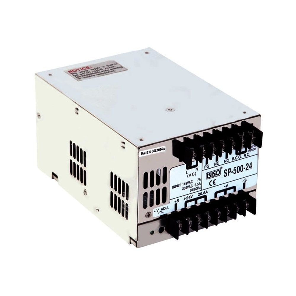 Isıso 500 W 24 Vdc 20 A Güç Kaynağı ISP-500-24