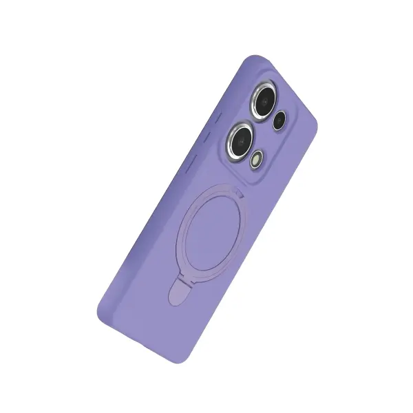 Xiaomi Redmi Note 13 Pro 4G Regal Magsafe Standlı Kapak - Lila