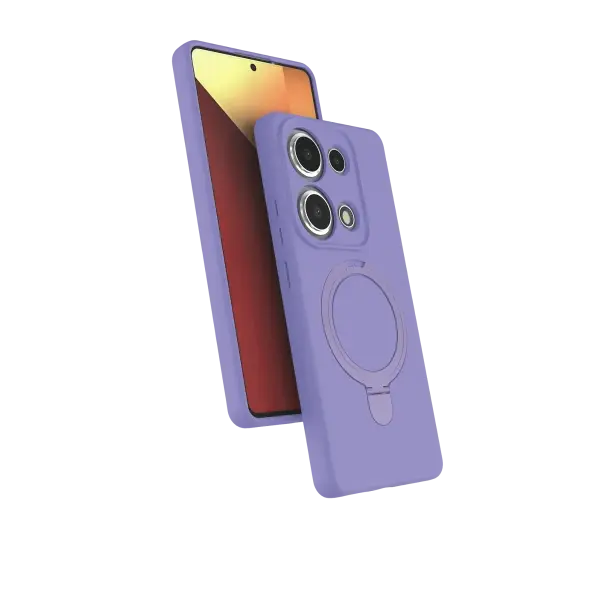 Xiaomi Redmi Note 13 Pro 4G Regal Magsafe Standlı Kapak - Lila