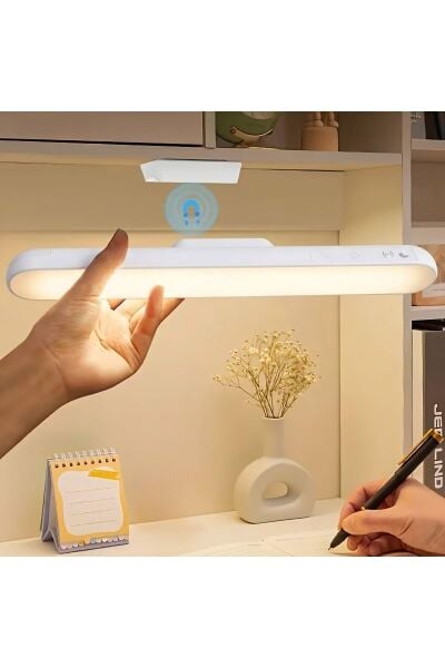 Mıknatıslı kablosuz mutfak tezgah altı ve çalışma masası lambası, 3 renk ayarlı, 30 cm, şarjlı LED bar