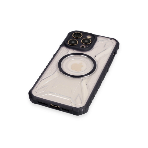 Apple İphone 12 Pro Kılıf Prag Magneticsafe Kapak - Siyah