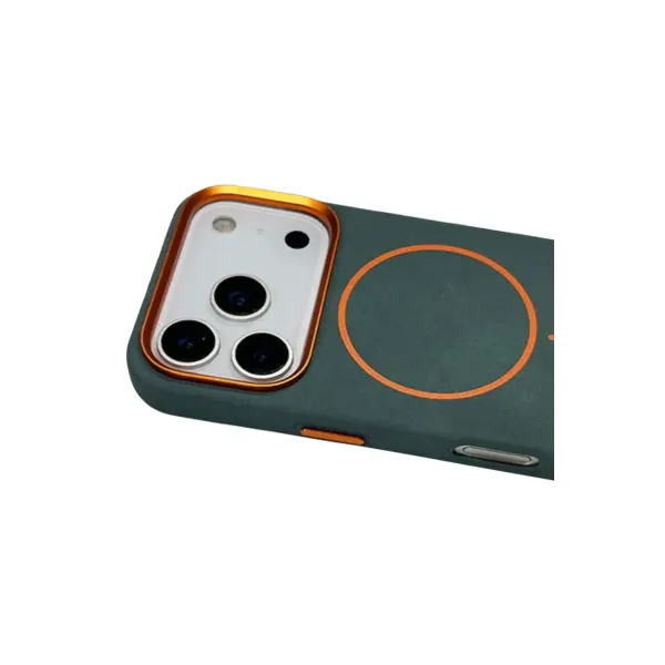 Joko Apple iPhone 18 Pro Max/17 Pro Max Luno Deri Magsafe Kapak - Yeşil