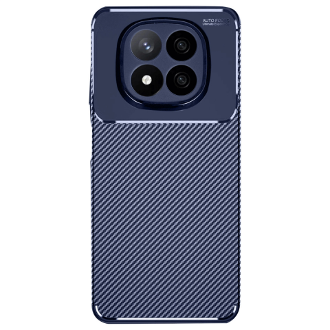 Xiaomi Redmi Note 14 Pro Plus Kılıf Auto Focus Karbon Kapak - Lacivert