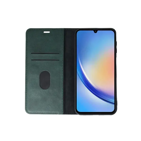 Samsung Galaxy A24 4G Kılıf Trend S Plus Kapaklı Kılıf - Yeşil