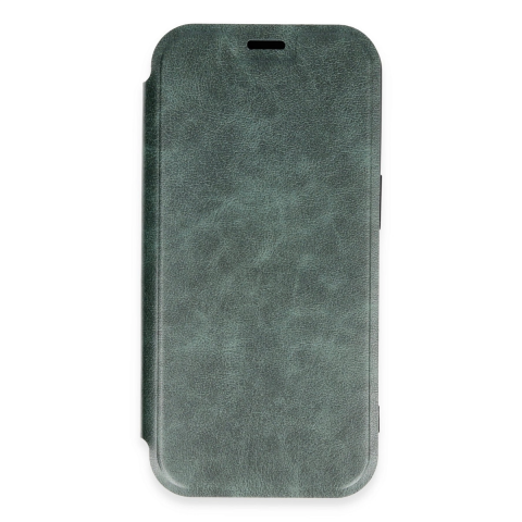 Apple İphone 16 Pro Kılıf Flip Cover - Koyu Yeşil
