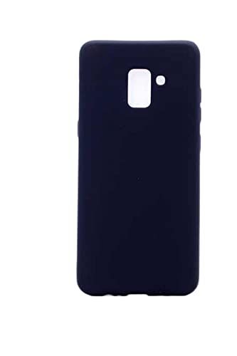 Samsung Galaxy A6 2018 ile Uyumlu Kılıfı Silikon Pastel Renkli Mat Esnek İnce Kapak Prem Siyah