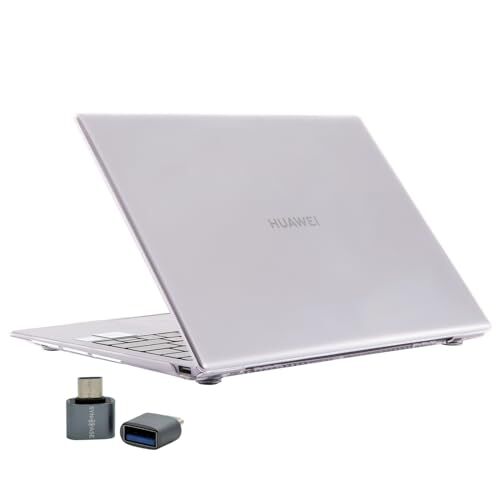 MateBook X 13 Uyumlu Kristal Parlak Şeffaf Sert Kılıf, İnce Hafif, Parmak İzi Bırakmayan, 2020-2021 Şeffaf