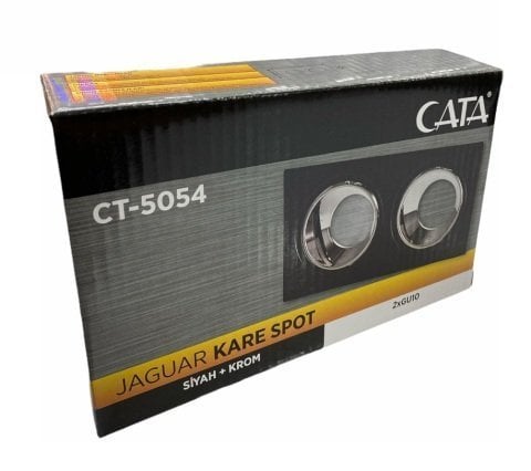 Cata Jaguar Dekoratif Siyah - Platin Kasa İkili CT-5054