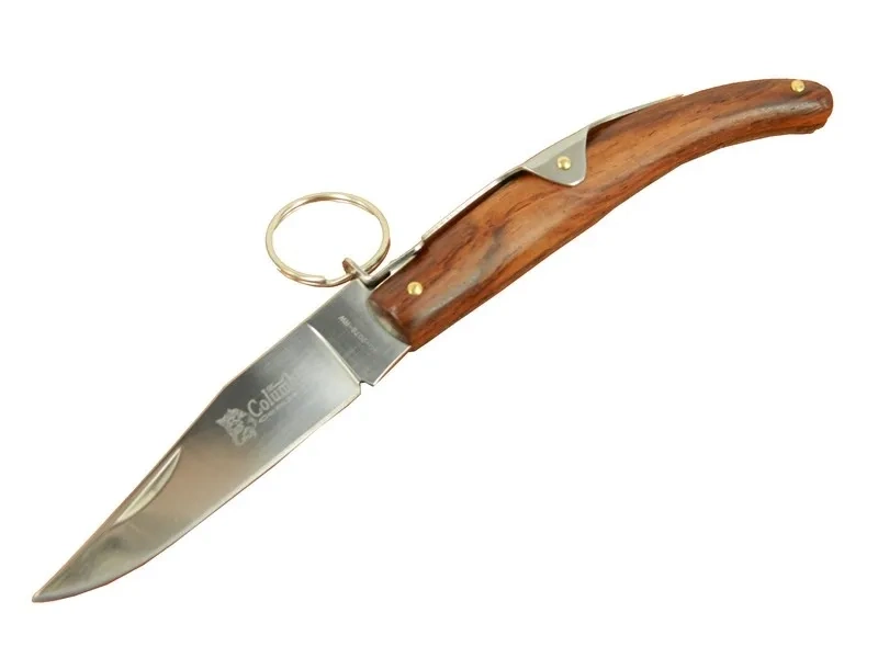 Okapi Gc2079b Kahverengi Kamp Çakı 19cm - Manuel, Kemerlikli, Ahşap Sap