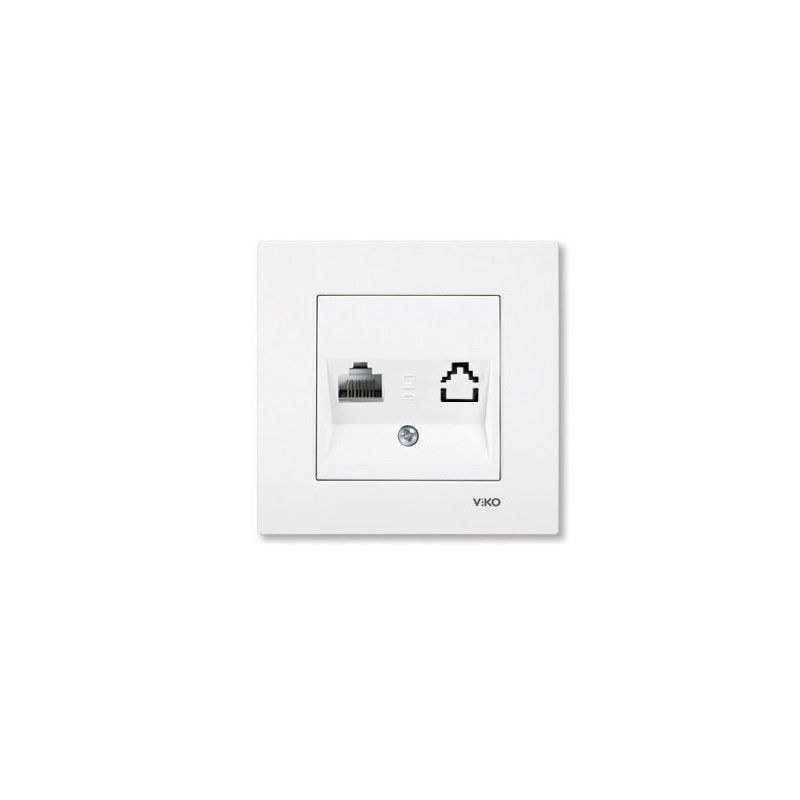 Viko Karre Tekli Data Prizi RJ45 CAT5E Beyaz