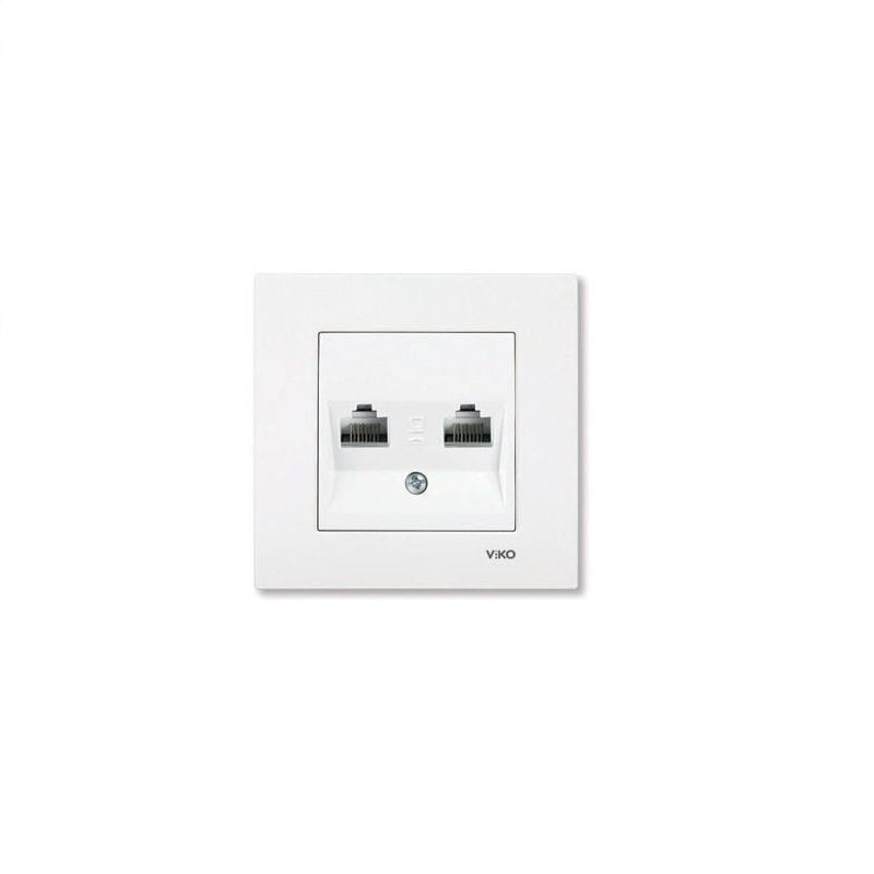 Viko Karre İkili Data Prizi 2 X RJ45 CAT5E Beyaz