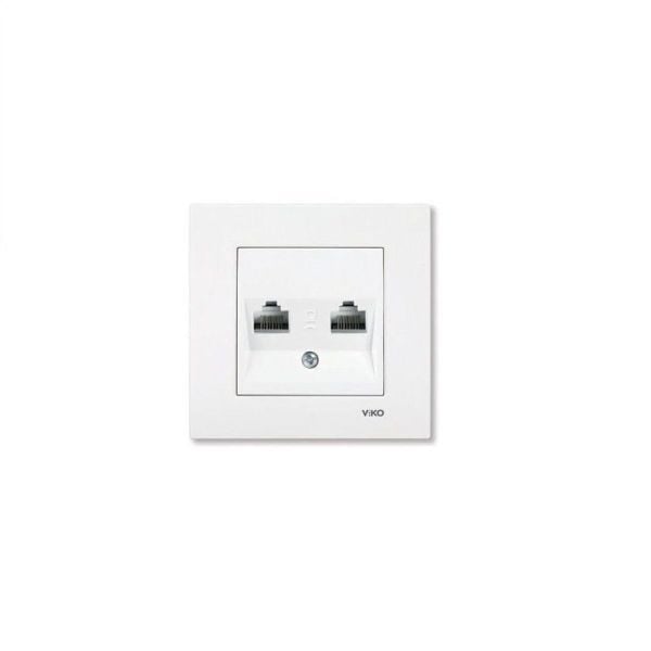Viko Karre İkili Data Prizi 2 X RJ45 CAT5E Beyaz