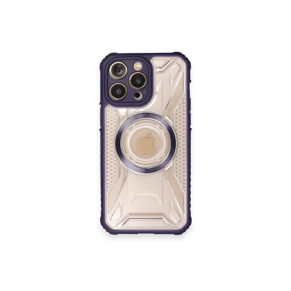 Apple İphone 12 Pro Kılıf Prag Magneticsafe Kapak - Derin Mor