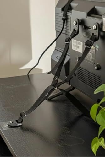 Y Tipi Mobilyaya Kendinden Yapışkanlı LED LCD Plazma TV Sabitleme Çocuk Deprem Koruma Güvenlik Kemeri