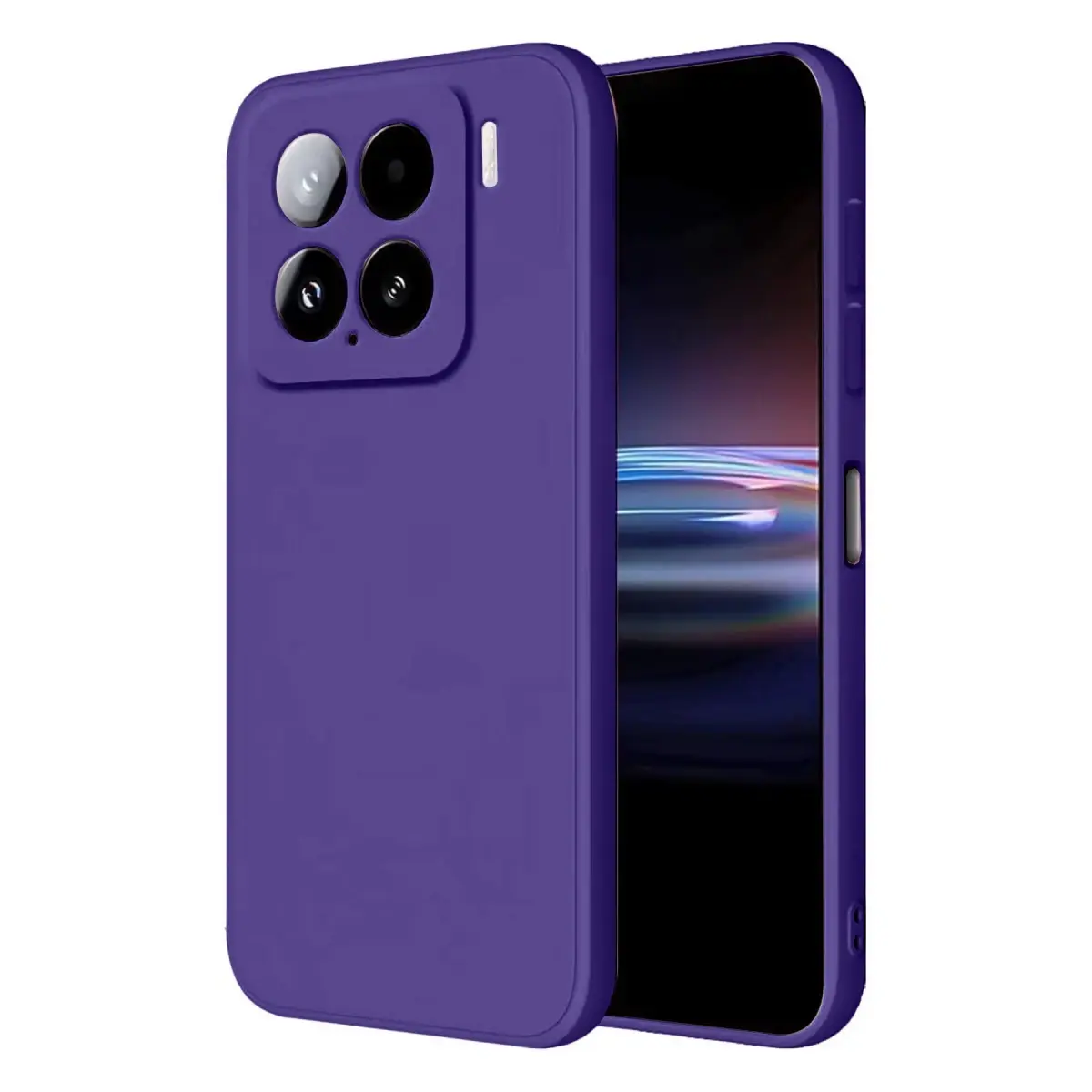 Xiaomi Mi 15 Pro Kılıf Nano içi Kadife Silikon - Mor
