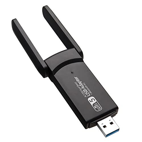 Wireless Adaptör Wifi Ağ Kartı Masaüstü Bilgisayar Pc ile Uyumlu 2,4G 5G Destekler 1300Mbps Usb 3.0 Dual Band Usb Adapter 2,4Ghz-5,82Ghz AC1300