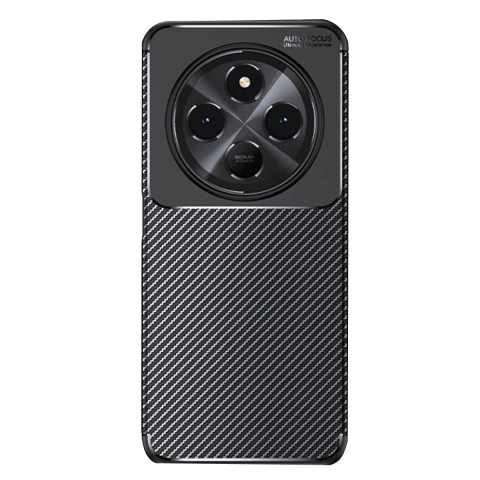 Xiaomi Redmi 14c Kılıf Auto Focus Karbon Kapak - Siyah