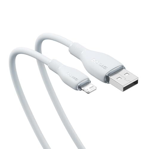 Pudding Lightning Hızlı Şarj Kablosu, 2.4A, 1.2 Metre, Beyaz