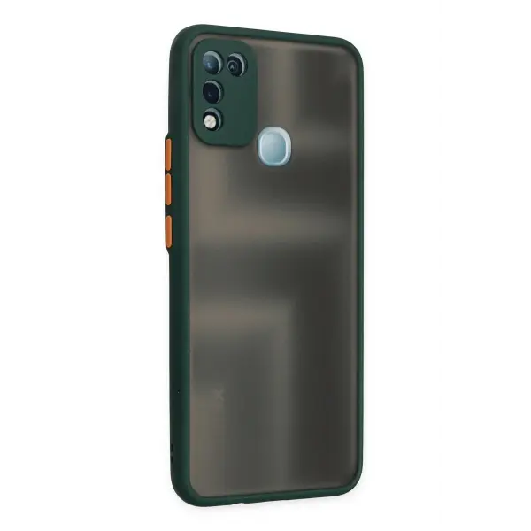 İnfinix Hot 10 Play Kılıf Montreal Silikon Kapak - Yeşil