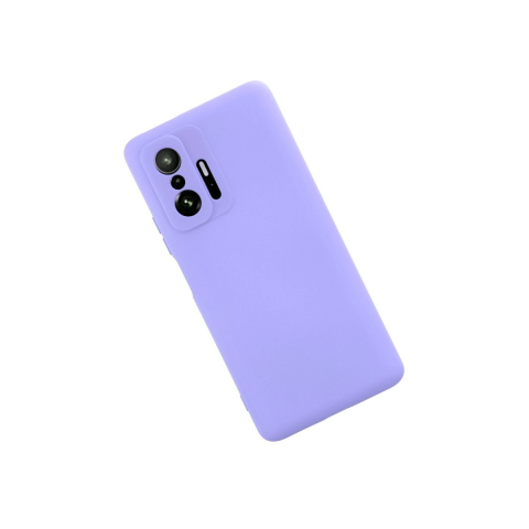 Xiaomi Mi 11t Pro Kılıf Nano İçi Kadife Silikon - Lila